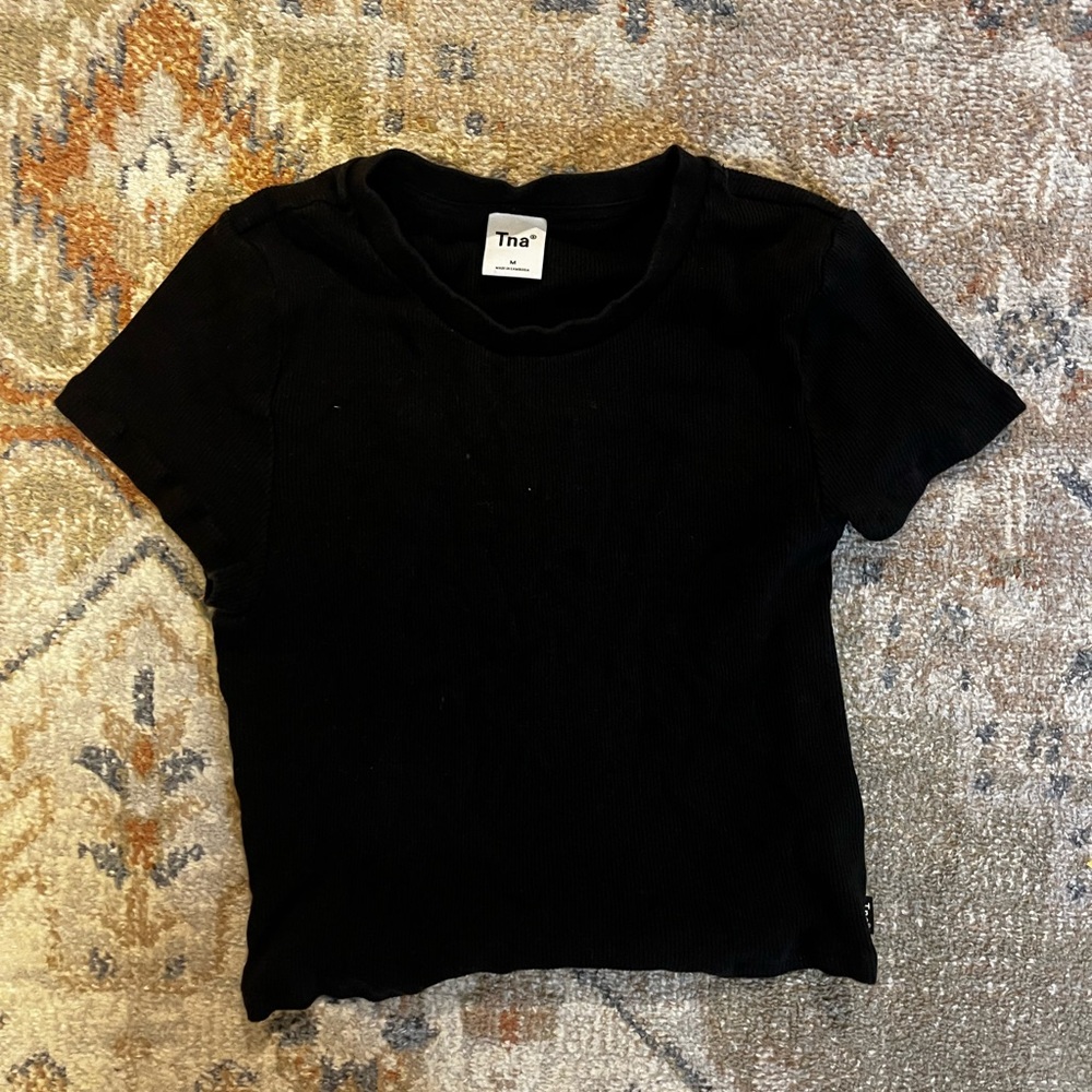 HomeStretch™ Rib Crew Waist T-Shirt - Picture 2 of 2